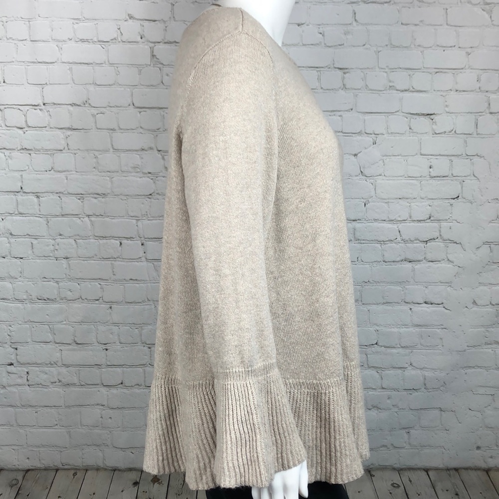 0X 1X 2X 3X Style & Co Natural Heather Ruffle Hem Sweater Plus Size - Picture 4 of 6